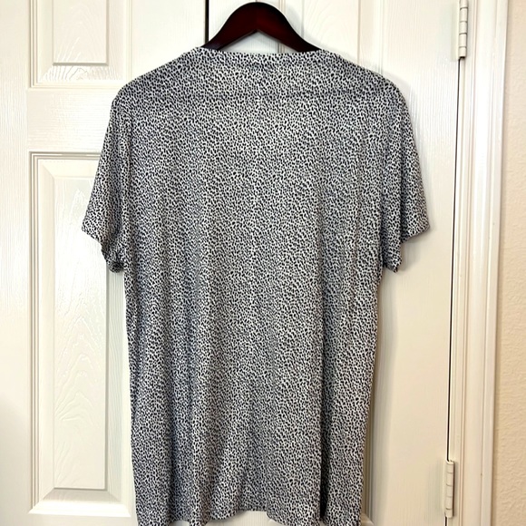 Ann Taylor Black and White Linen Blouse Size XXL - Picture 3 of 6